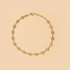 Gyllene Cirkel armband i 14K guld – cirkellänkat smycke med polerad finish | Nock Studios